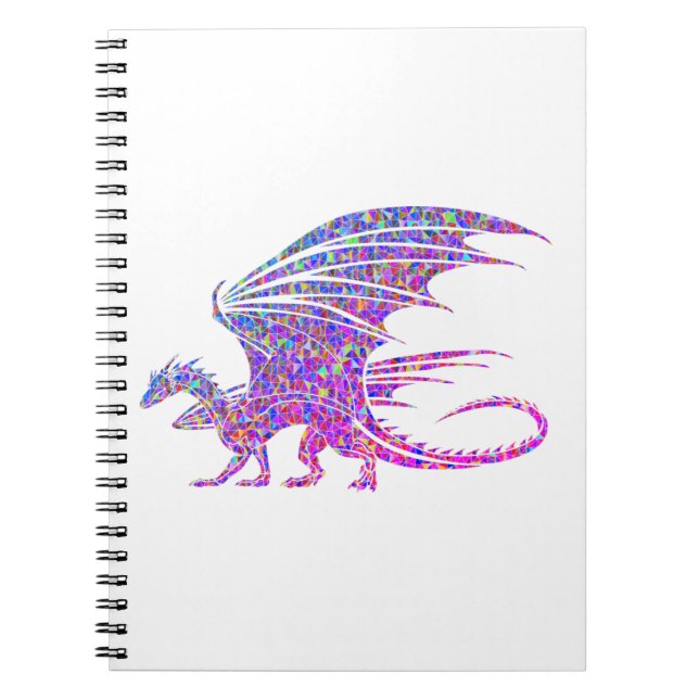 Amazing Mosaic Dragon Notebook (Front)