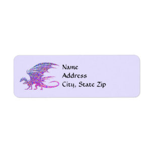 Amazing Mosaic Dragon Purple