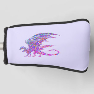 Amazing Mosaic Dragon Purple Golf Head Cover
