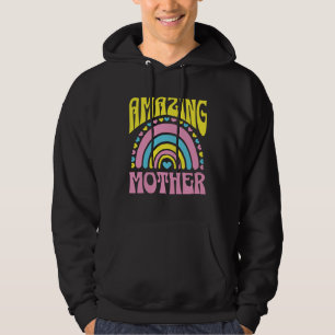 Amazing Mother Cute Rainbow Hearts Mother s Day Re Hoodie