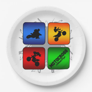 Amazing Motocross Urban Style Paper Plate