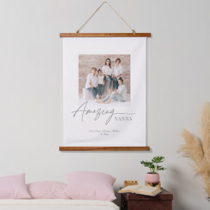 Amazing Nanna Personalized Photo Custom Family Hanging Tapestry