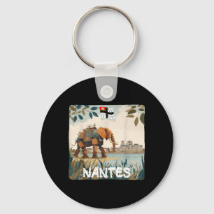 Amazing Nantes Elephant Graphic for Boys and Girls Keychain