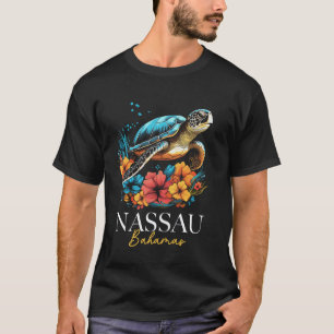 Amazing Nassau Bahamas Sea Turtle Scuba Diving Sur T-Shirt