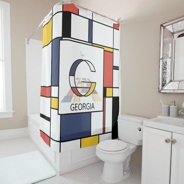 Amazing Neoplasticism Art Monogram. Letter G (In Situ)