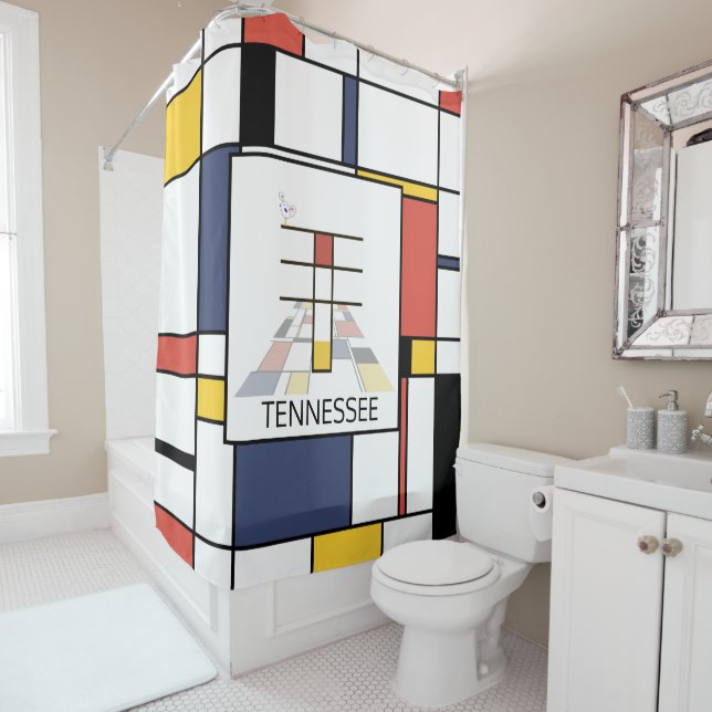 Amazing Neoplasticism Art Monogram. Letter T (In Situ)