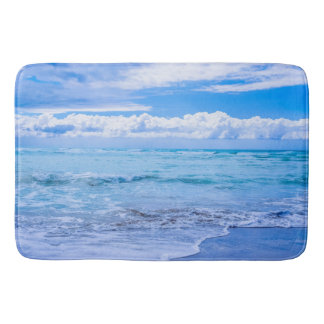 amazing ocean waves bath mat