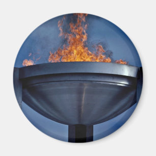 Amazing olympic flame magnet