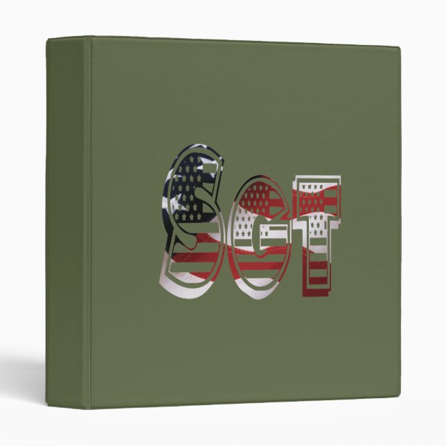 Amazing Patriotic Military Unique Binder (Front/Spine)