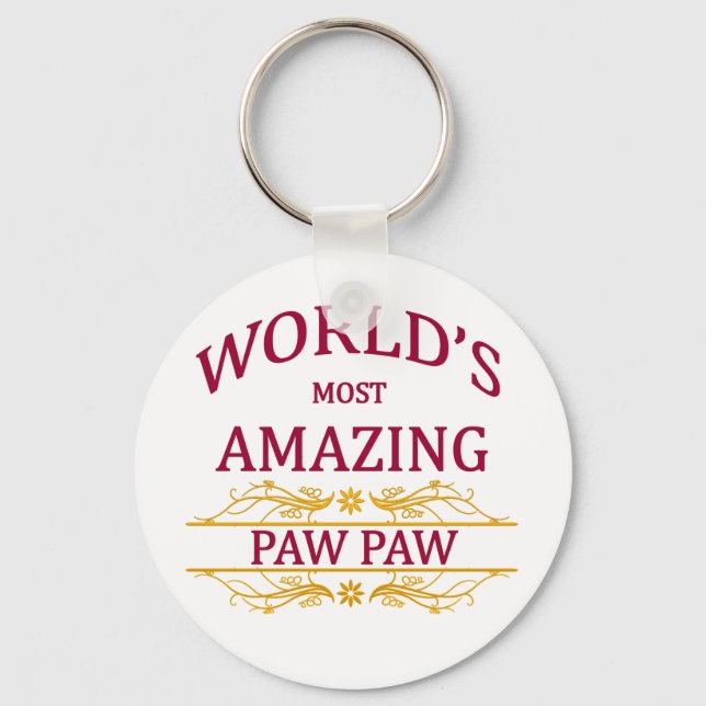 Amazing Paw Paw Keychain (Front)