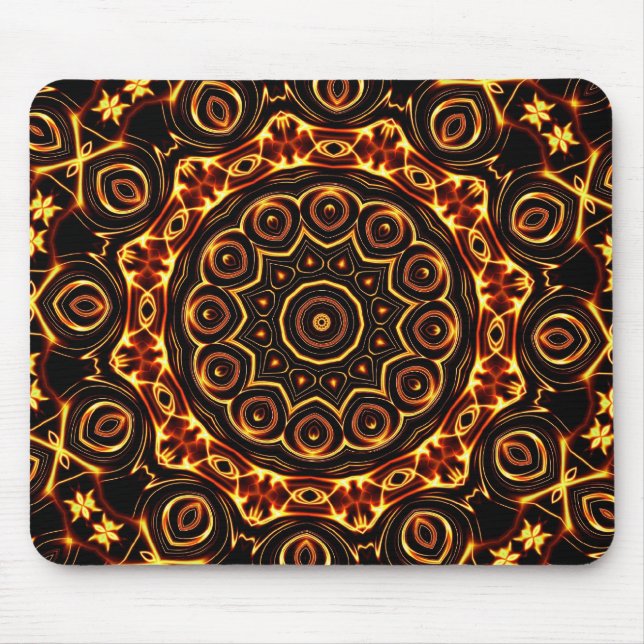 Amazing Peacock Eye Mouse Pad (Front)