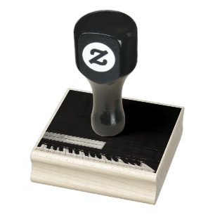 Amazing Piano Design Rubber Stamp