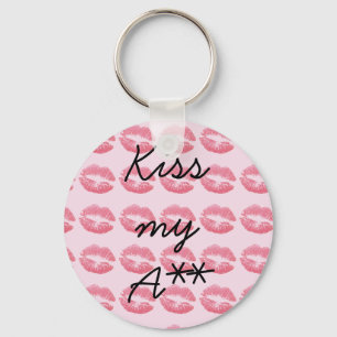 Amazing Pink Kisses Keychain