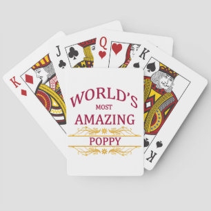 Amazing Poppy Playing Cards