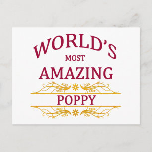 Amazing Poppy Postcard