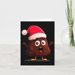Amazing Pudding Look With Christmas Hat Card