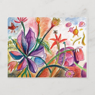 Amazing Purple Orchid Postcard