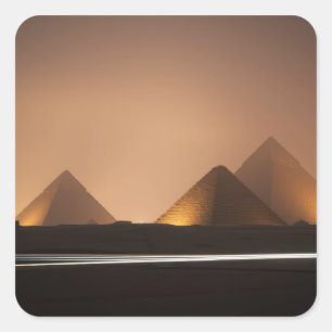 Amazing Pyramids Square Sticker