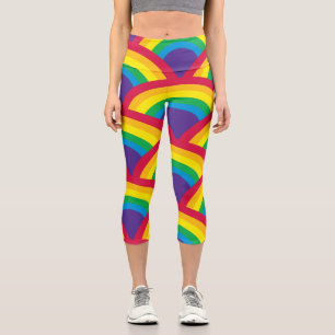 Amazing Rainbow Capri Leggings