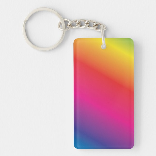 Amazing Rainbow Spectrum Best LGBTQ Keychain (Front)