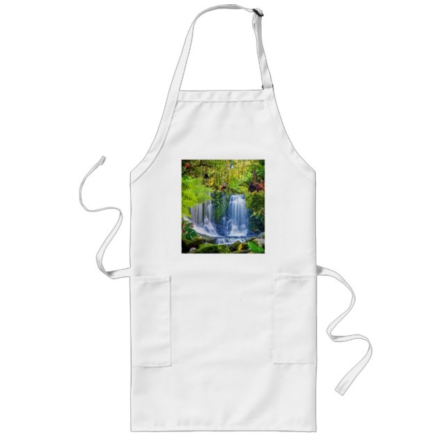 Amazing Rainforest & Animals Long Apron (Front)