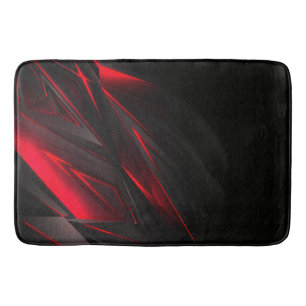 Amazing Red to the Point Abstract Design  Bath Mat