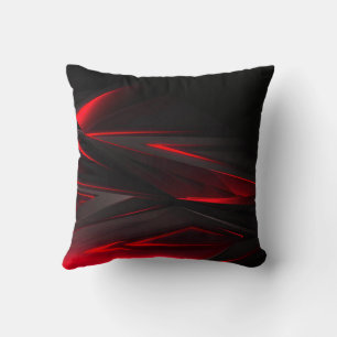 Amazing Red to the Point Abstract Design  Throw Pillow