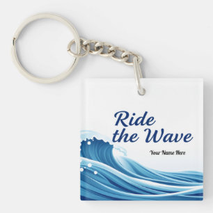 Amazing Ride The Wave Strong People Keychain