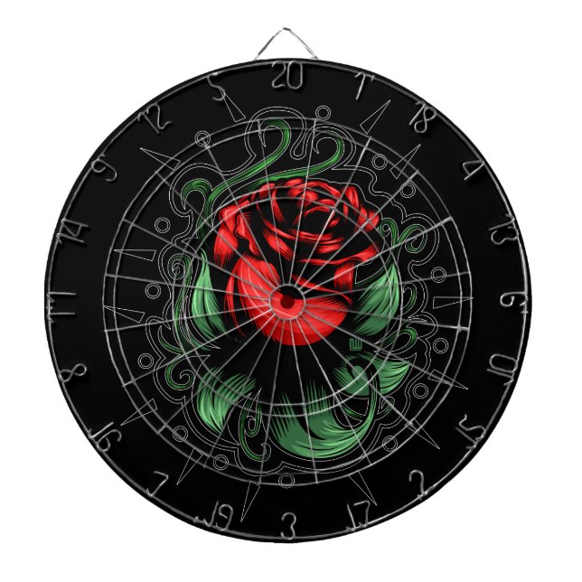 Amazing Rose   Dartboard (Front)