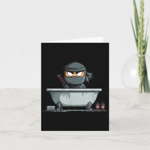 Amazing Samurai Ninja in Bathtube Graphic Card