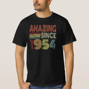 Amazing Since 1954 Retro Born In 1954 Birthday T-Shirt