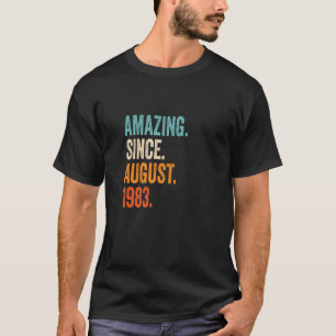 Amazing Since August 1983 39th Birthday T-Shirt