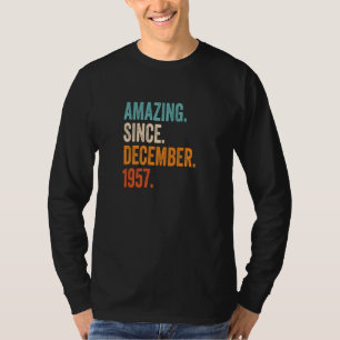 Amazing Since December 1957 65th Birthday Premium T-Shirt