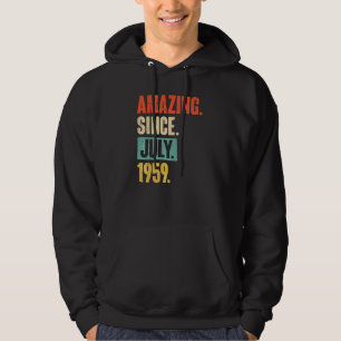Amazing Since July 1959 63 Year Old 63rd Birthday Hoodie