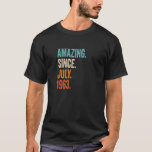 Amazing Since July 1963 60th Birthday Premium T-Shirt<br><div class="desc">Amazing Since July 1963 60th Birthday Premium</div>