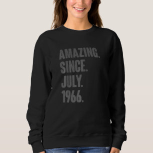 Amazing Since July 1966  56 Year Old  56th Birthda Sweatshirt