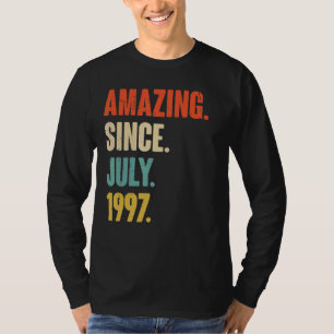 Amazing Since July 1997 25 Year Old Gift 25th Bir T-Shirt