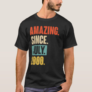 Amazing Since July 2000  22 Year Old 22nd Birthday T-Shirt