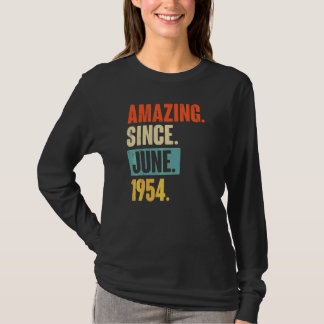 Amazing Since June 1954 68 Year Old 68th Birthday T-Shirt