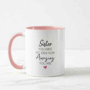 Amazing Sister Birthday Name Quote Mug