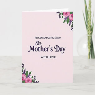 Amazing Sisters Day Bouquet Card