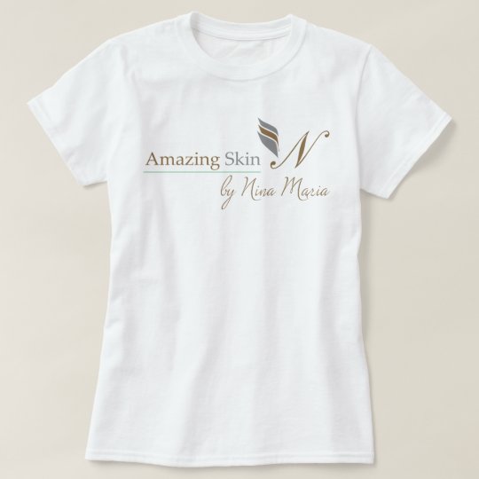 Amazing Skin Logo - Silver and Gold T-Shirt