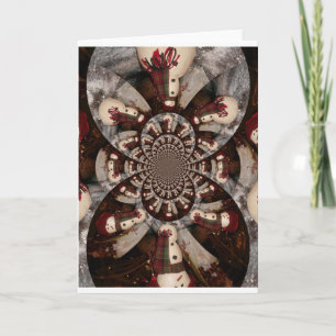 Amazing Snowman Holiday Card