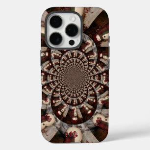 Amazing Snowman Kaleidoscope   Intricate Winter Ar iPhone 16 Pro Case