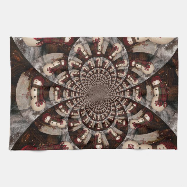 Amazing Snowman Kitchen Towel (Horizontal)