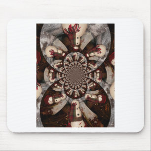 Amazing Snowman Mouse Pad