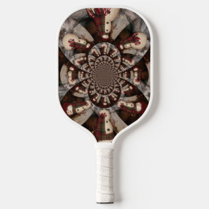 Amazing Snowman Pickleball Paddle