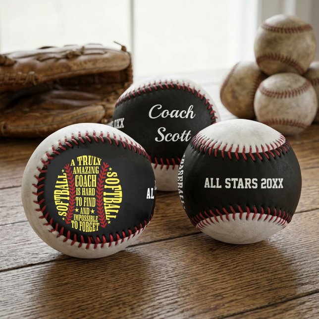 Amazing softball Coach Typography Quote custom Baseball (Creator Uploaded)
