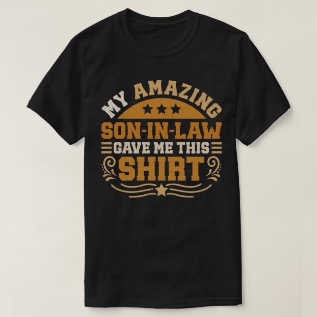 Amazing Son In Law T-Shirt (Design Front)