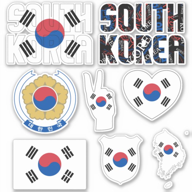 Amazing South Korea Shapes National Symbols (Front)
